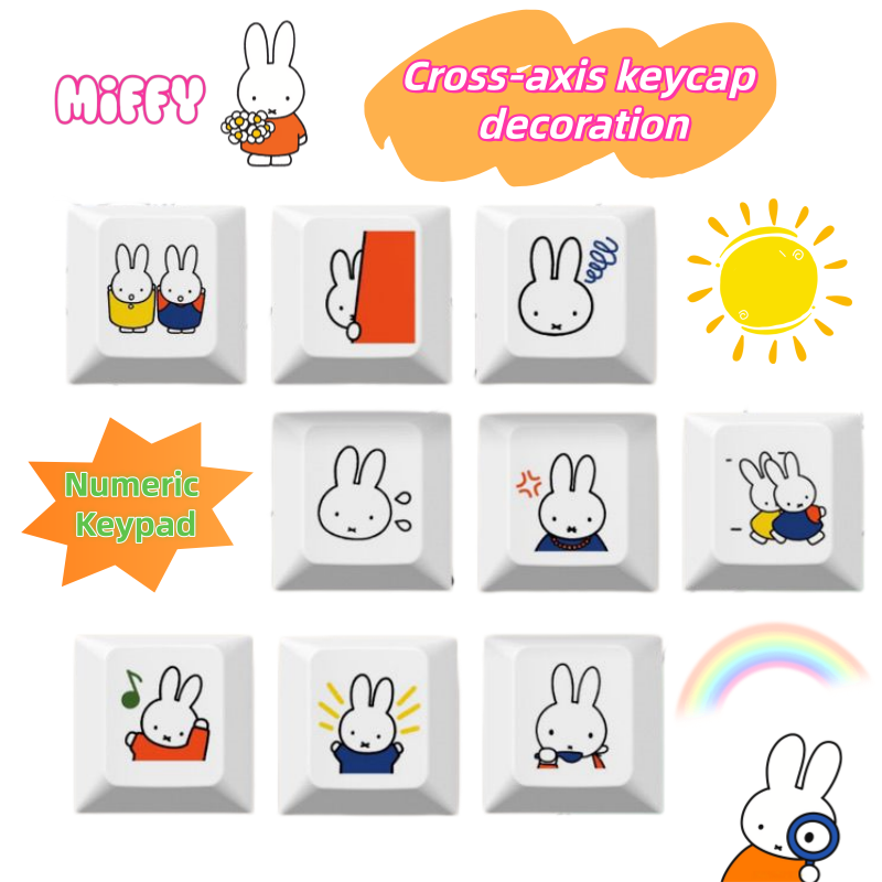 Model Kit New - Novo Keycap de Coelho Miffy em