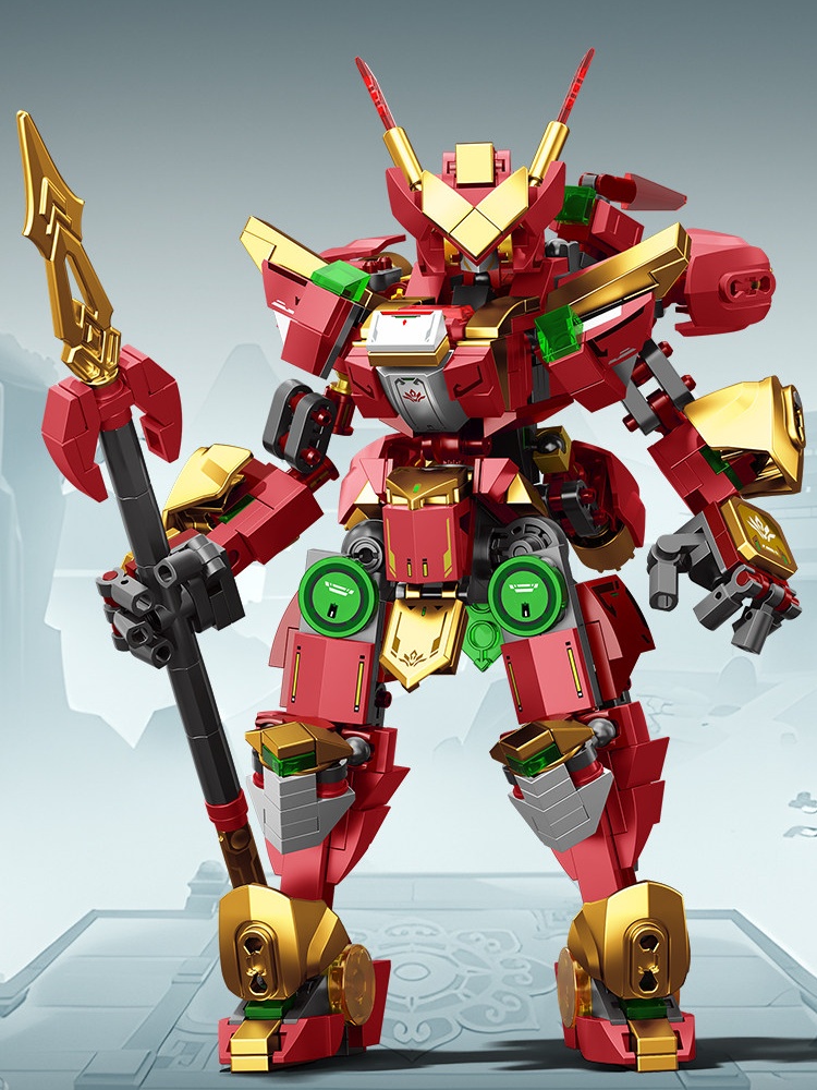 Model Kit Nezha - Blocos de Montar Sembo Nezha Warrior
