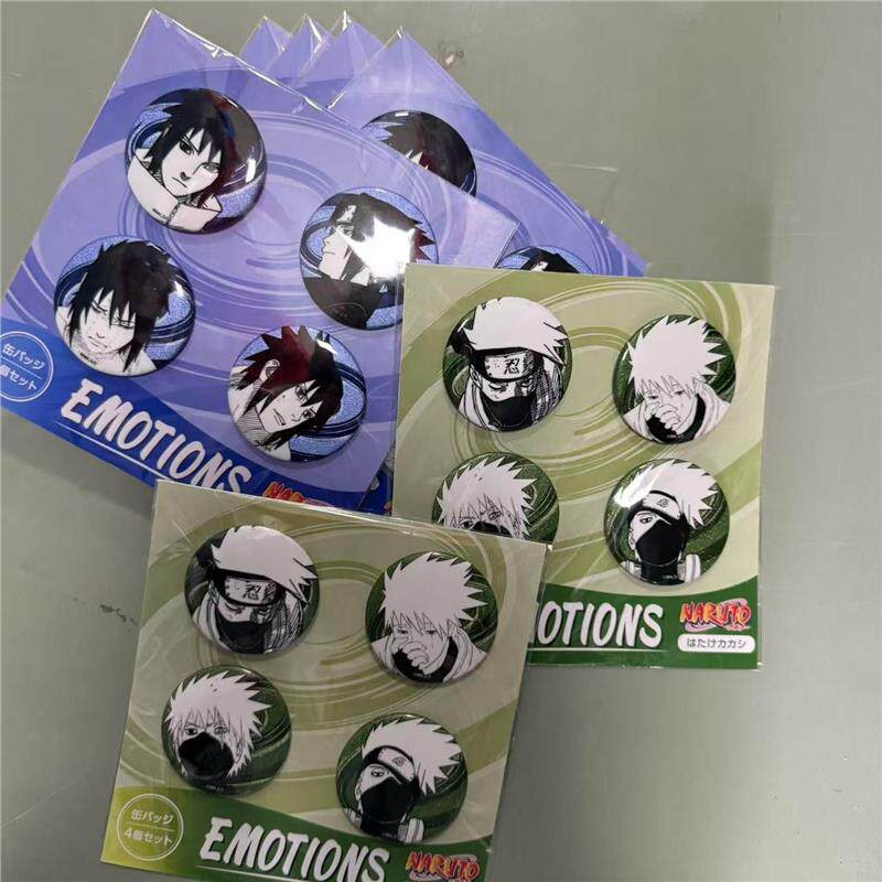 Model Kit Naruto - Conjunto de Pins Metálicos Comemorativos do