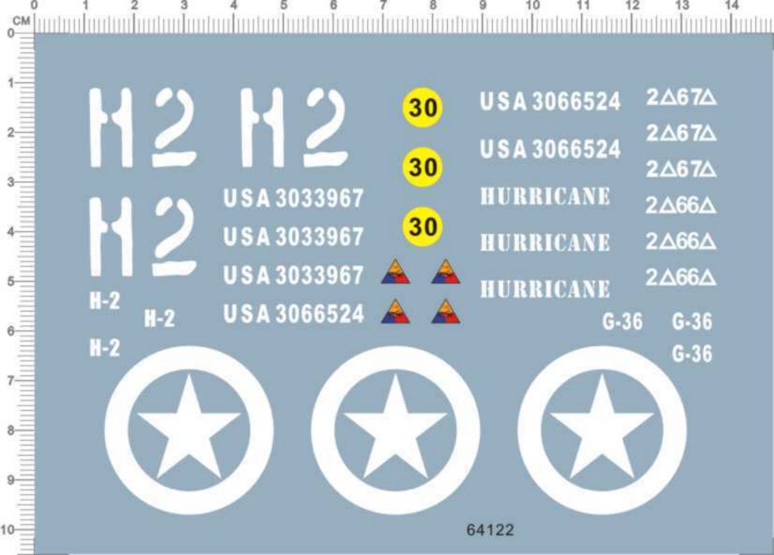 Model Kit Water Decal - Adesivo de desenho em relevo para