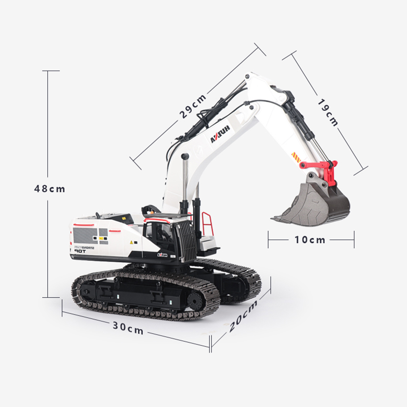 Model Kit Excavator - Escavadeira rc 1/14 huina metal caminhão