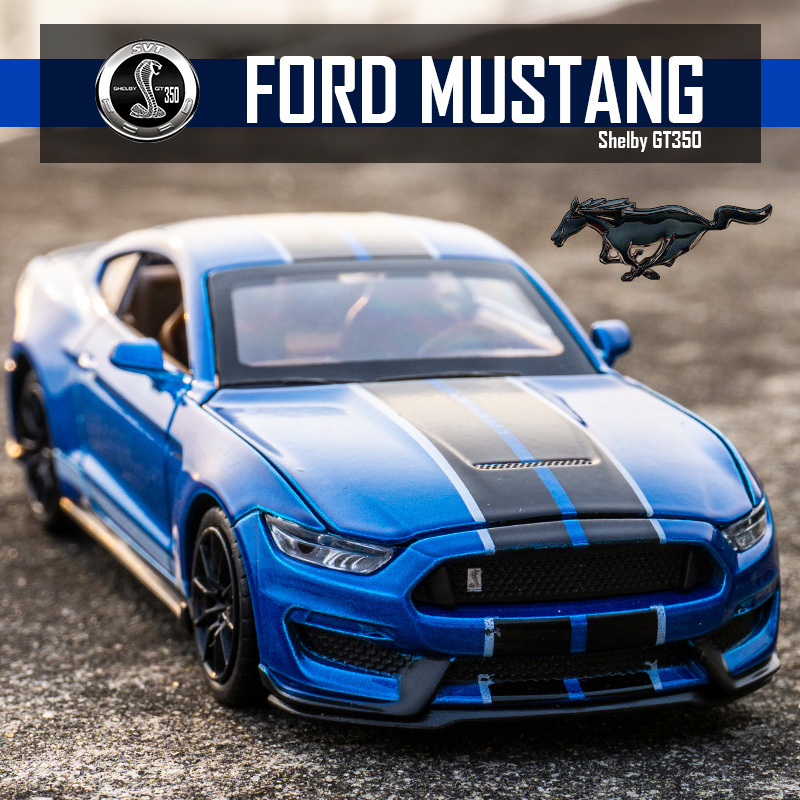Model Kit Mustang - 1:32 supercarro de alta simulação ford
