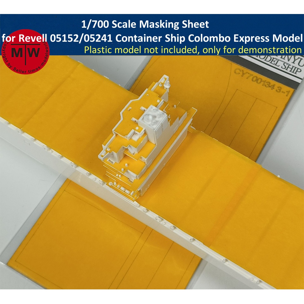 Model Kit Revell - Folha de mascaramento em escala 1/700
