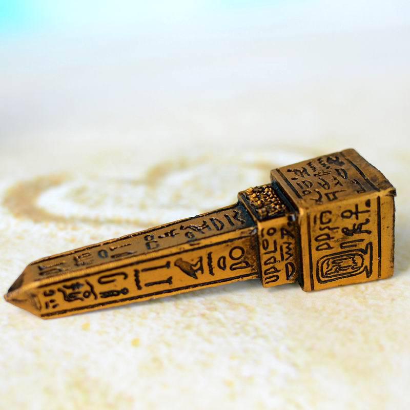 Model Kit Obelisk - Mini estátua de obelisco bugigangas decorativas