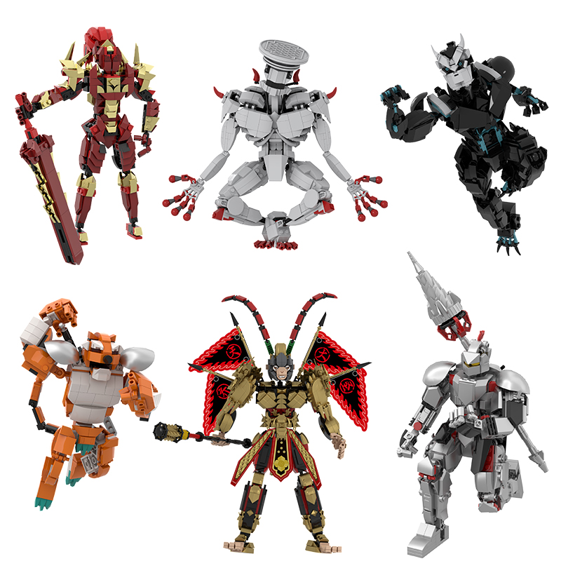 Model Kit Kaiju No 8 - Nova série monstro montado bloco de