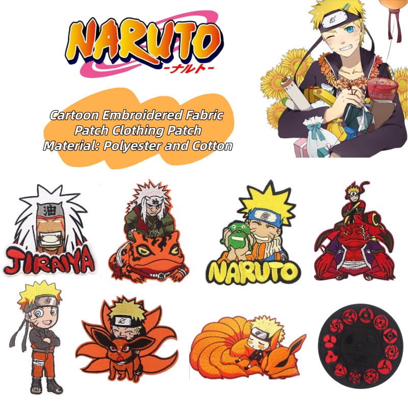 Model Kit Naruto - Patch bordado personalizado de anime estilo
