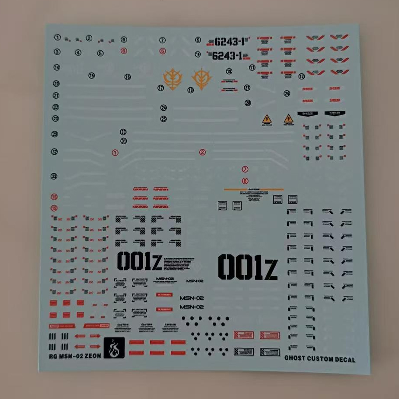 Decalques para Modelos RG 1/14 - Model Kit Water Decal avaliação e preço