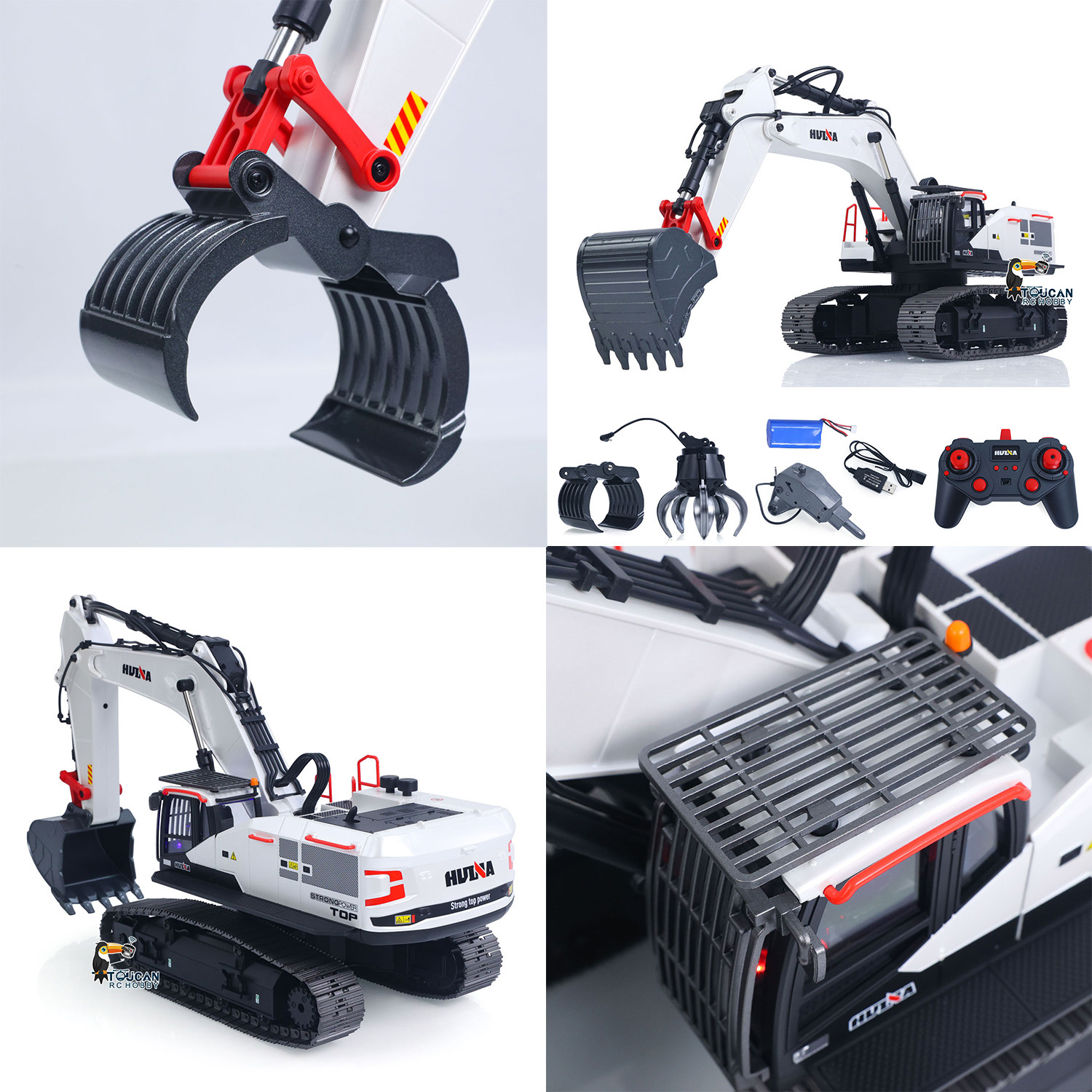 Escavadeira rc 1/14 huina meta - Model Kit Excavator avaliação e preço