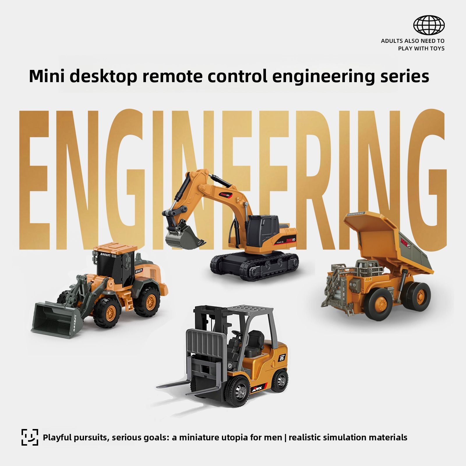 Conjunto de Carros de Engenhar - Model Kit Excavator avaliação e preço