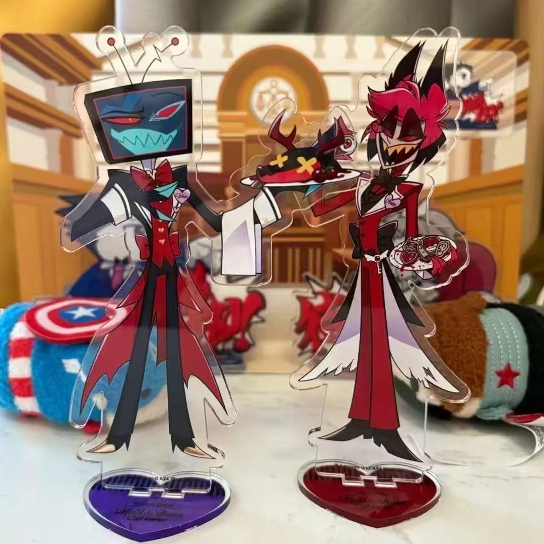 2 pçs hazbin anime periféricos - Model Kit Holder avaliação e preço