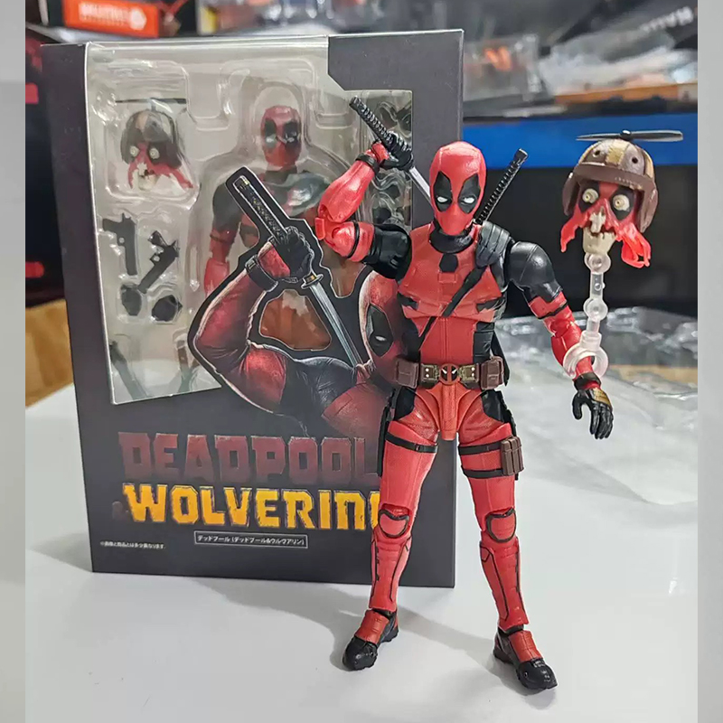 Deadpool figura de ação shf de - Model Kit Wolverine avaliação e preço