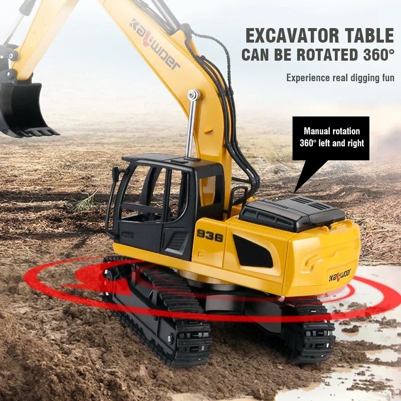 Huina rc escavadeira 1/24 9ch  - Model Kit Excavator avaliação e preço