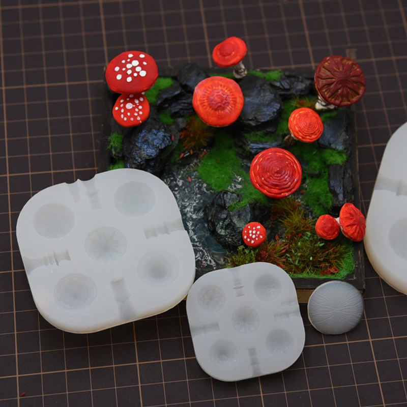 2 pçs/set mini cogumelo molde  - Model Kit Tool avaliação e preço